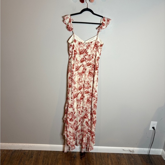 WAYF Etoile patterned corset ruffle sleeve dress - Picture 7 of 7